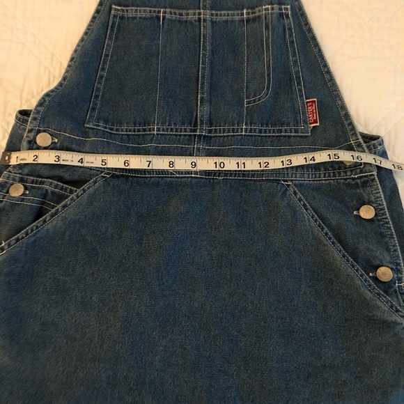 EUC Vintage Carter's “Watch the Wear” Classic Denim Overall Dress / Jumper - Picture 12 of 15
